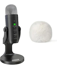 ZealSound Wireless Microphone K66DG-us and D65W Microphone Furry Windscreen