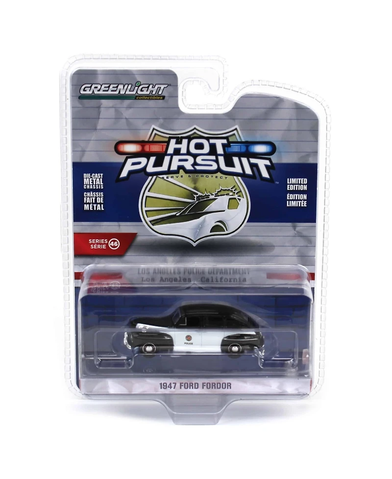 Greenlight 1/64 1947 Fordor, Los Angeles Police Dept (Lapd) Hot Pursuit