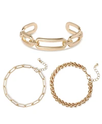 Bcbg Set of 3 Chain Link Bracelets