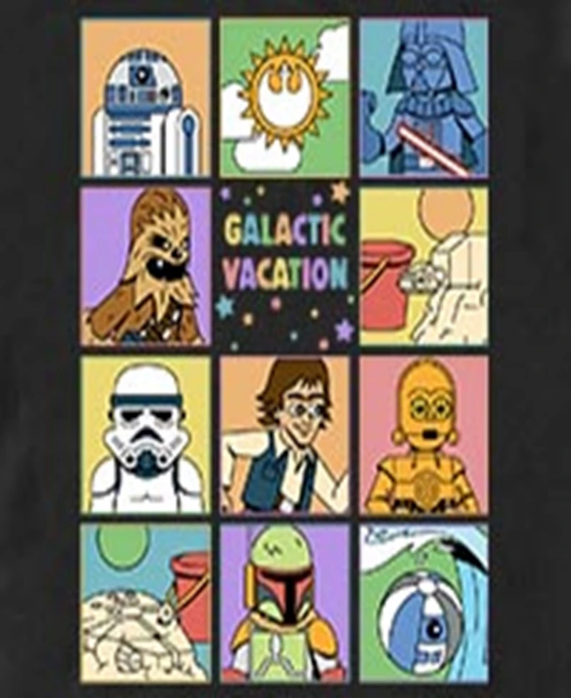 Star Wars Men's Galactic Vacay Short Sleeve T-Shirt
