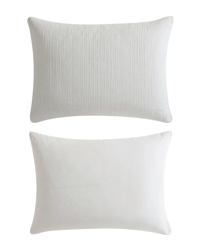 Vera Wang Bark Texture Cotton Jacquard 3-Pc. Duvet Cover Set, King