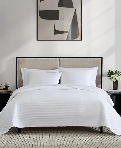 Vera Wang Cotton Voile Solid 3-Pc. Quilt Set, Queen