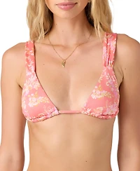 O'Neill Juniors' Low Tide Menorca Striped Bikini Top