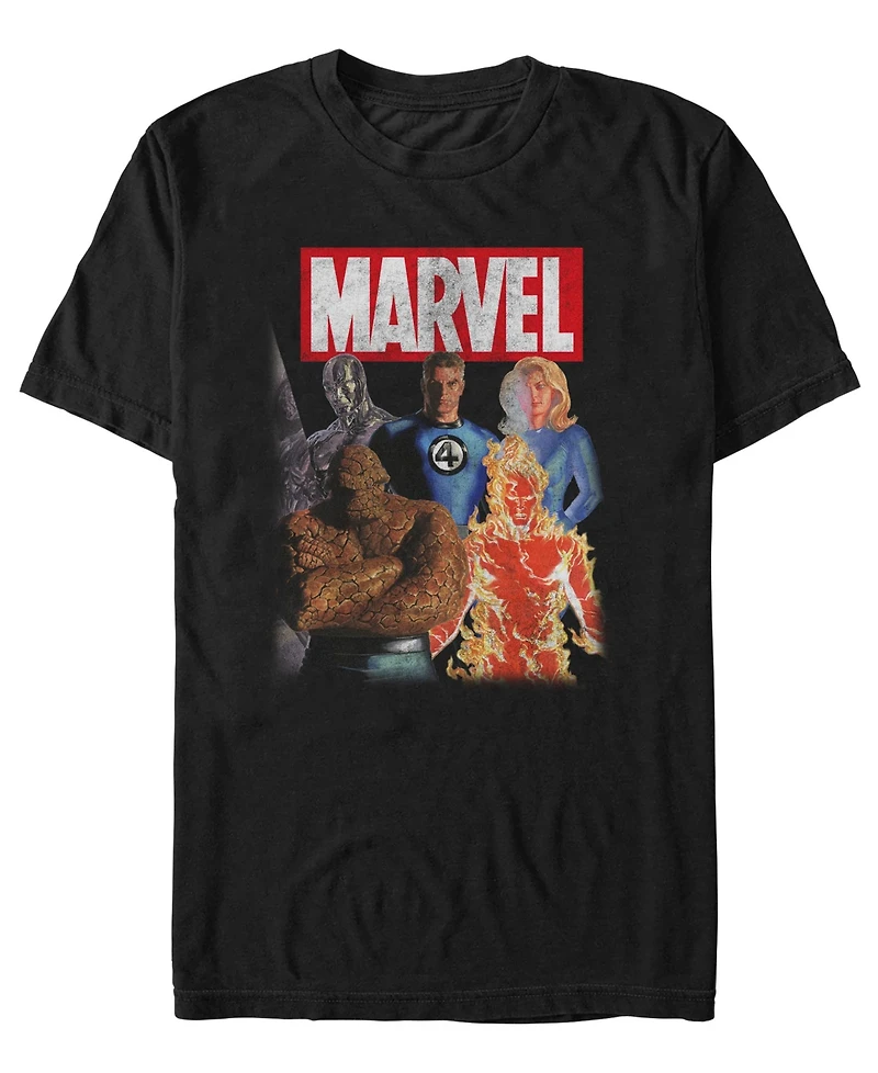 Fifth Sun Men's Marvel Team F4 Short Sleeve T-Shirt
