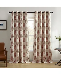 Elrene Home Fashions Navara Medallion Room Darkening Window Curtain