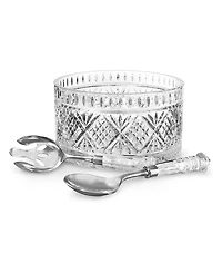 Godinger Dublin Salad Bowl with Servers