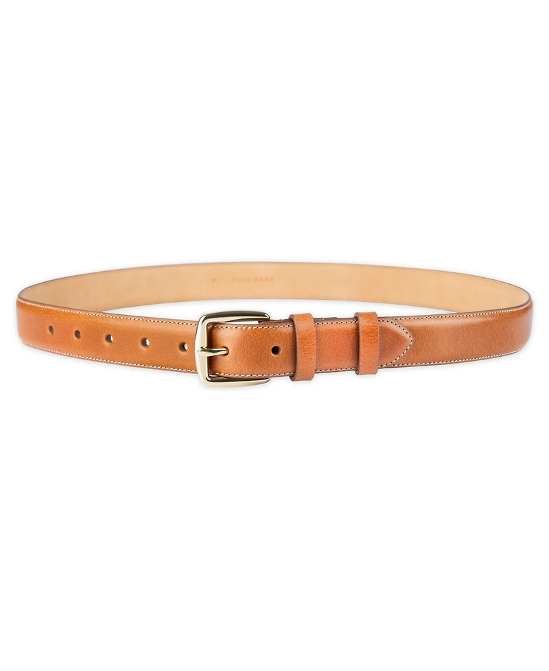 Cole Haan Women's Classic Square Buckle Leather Trouser Belt
