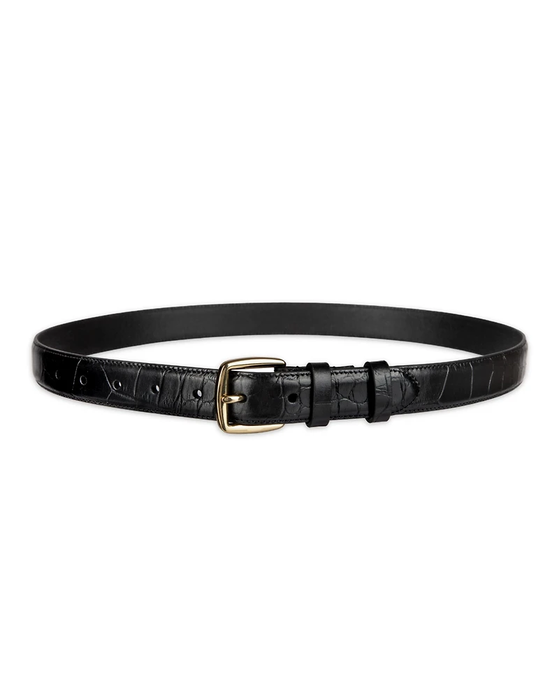 Cole Haan Women's Classic Square Buckle Leather Trouser Belt
