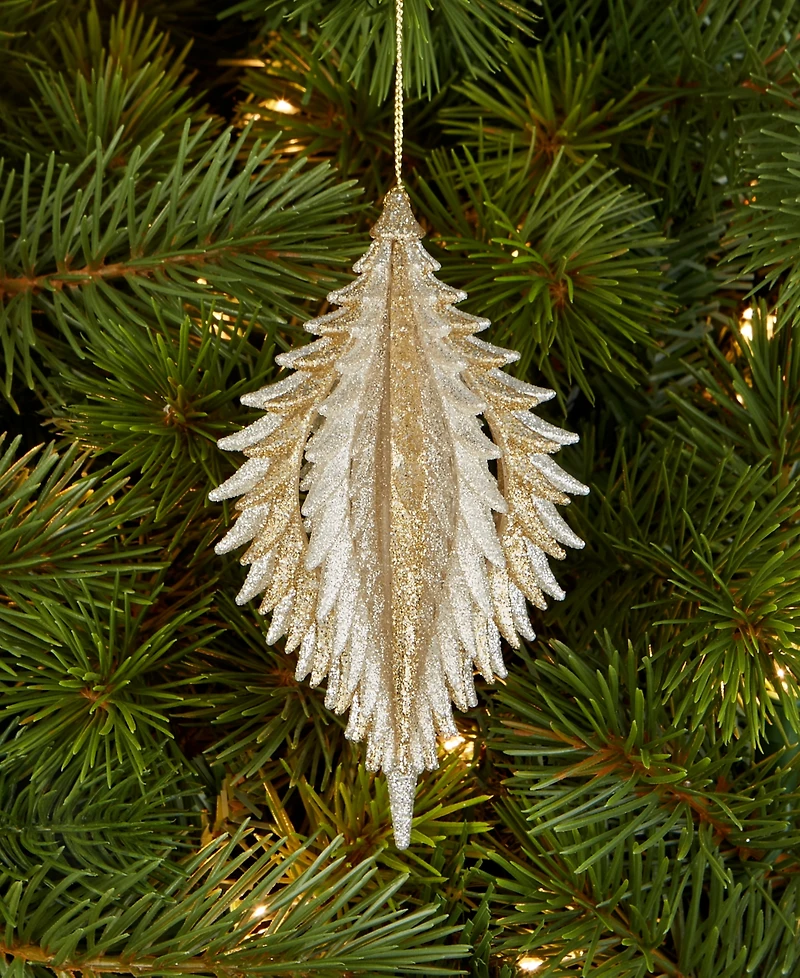 Holiday Lane Christmas Glitters Pine Cone Drop Ornament, Macy's Exclusive