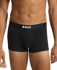 Boss by Hugo Men's One 3-Pk. Logo Waistband Trunks