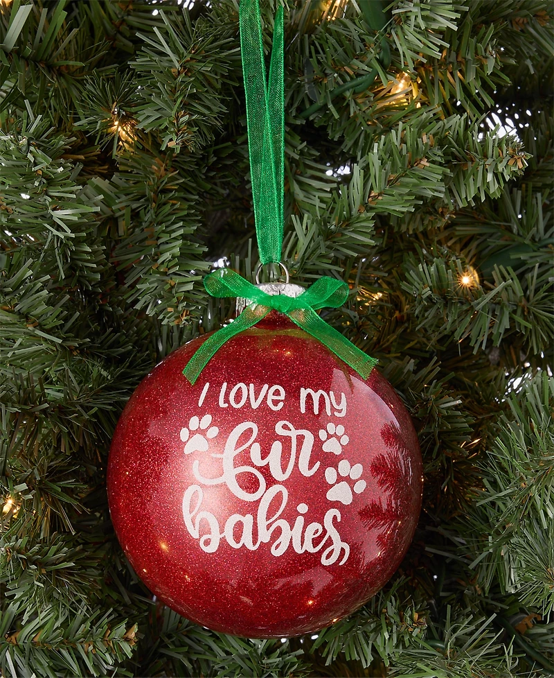 Holiday Lane Pets Red Ball Ornament, Macy's Exclusive