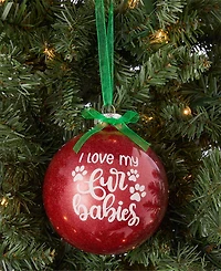 Holiday Lane Pets Red Ball Ornament, Macy's Exclusive