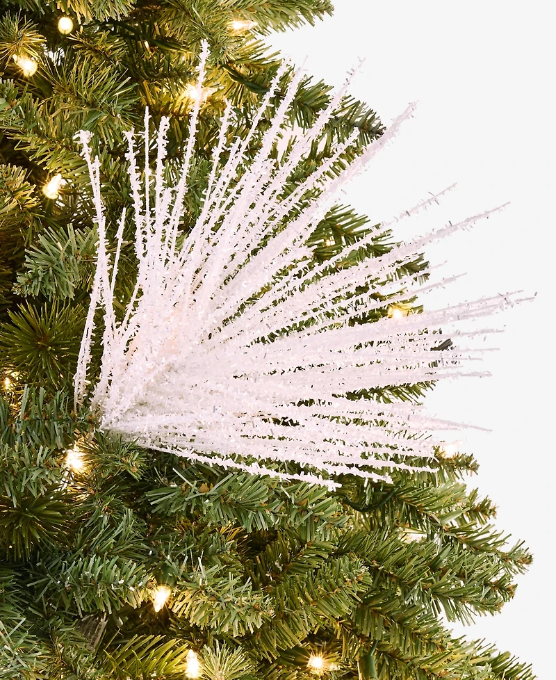 Holiday Lane Iced Delight Glitter Spray Pick Ornament, Macy's Exclusive