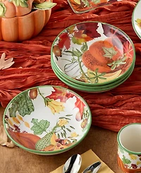 Certified International Harvest Fields Soup Bowls, Set of 4
