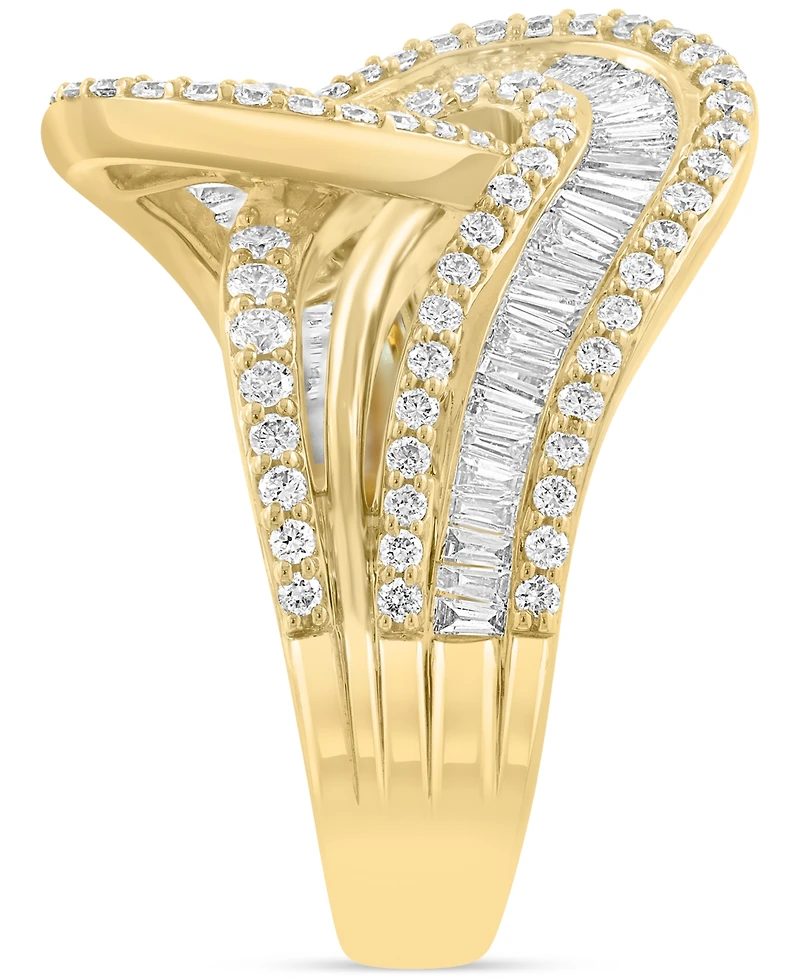 Effy Lab Grown Diamond Statement Ring (1-3/8 ct. t.w.) in 14k Yellow Gold