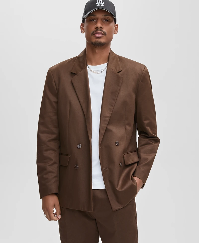 Mode of One Men's Relaxed Fit Double Breasted Blazer, Macy's Exclusive