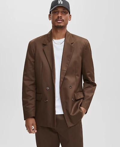 Mode of One Men's Relaxed Fit Double Breasted Blazer, Macy's Exclusive