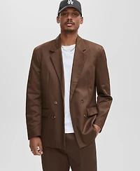 Mode of One Men's Relaxed Fit Double Breasted Blazer, Macy's Exclusive