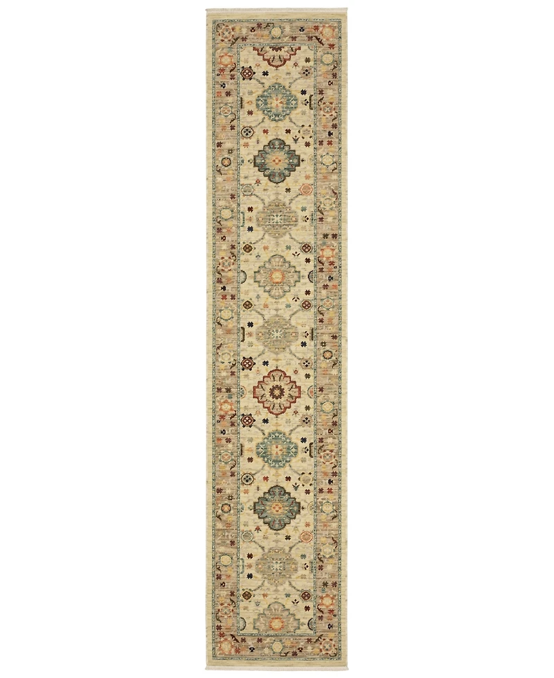 Oriental Weavers Lilihan 4601W 2'6"x12' Runner Area Rug