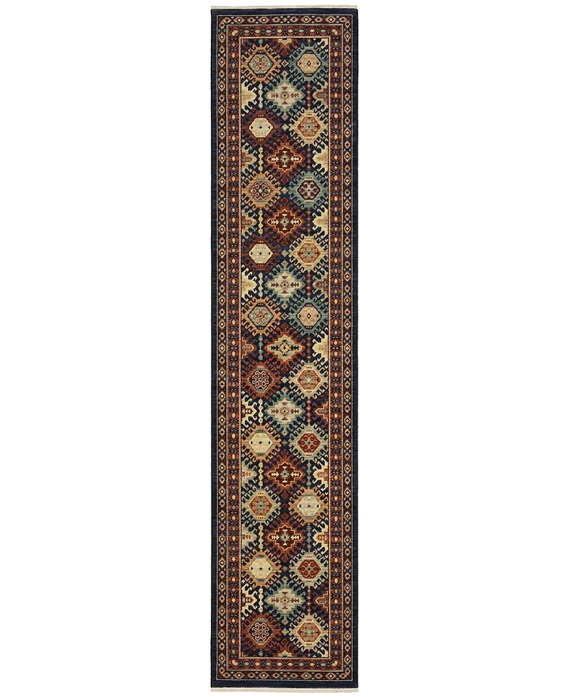 Oriental Weavers Lilihan 003B6 2'6"x12' Runner Area Rug