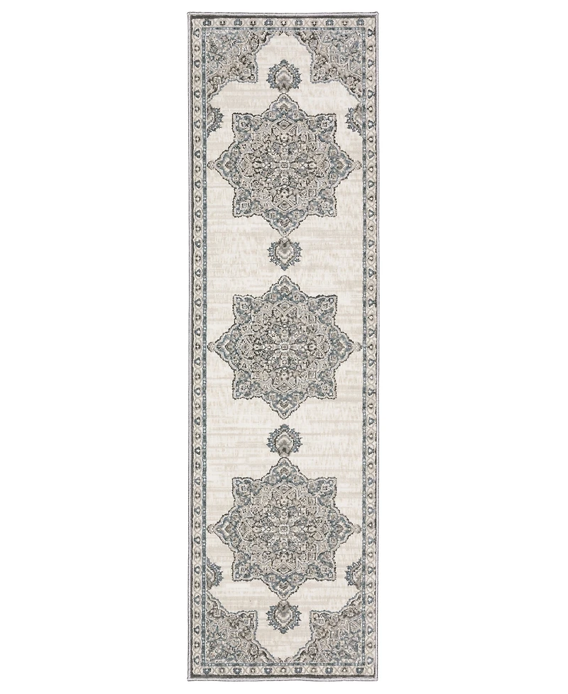 Oriental Weavers Ellington ELL01 2'3"x7'6" Runner Area Rug