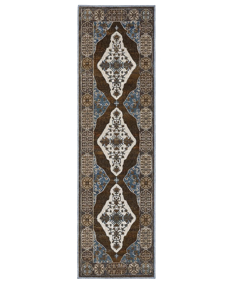 Oriental Weavers Ellington ELL06 2'3"x7'6" Runner Area Rug