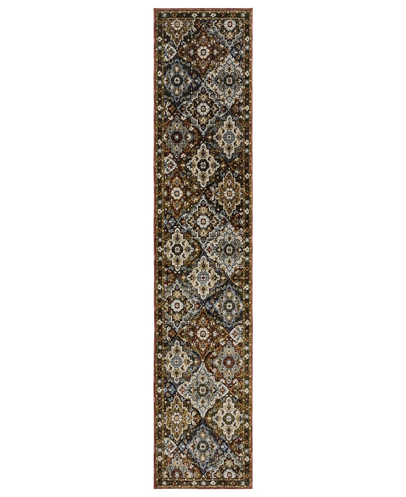 Oriental Weavers Andorra 2408A 2'6"x12' Runner Area Rug