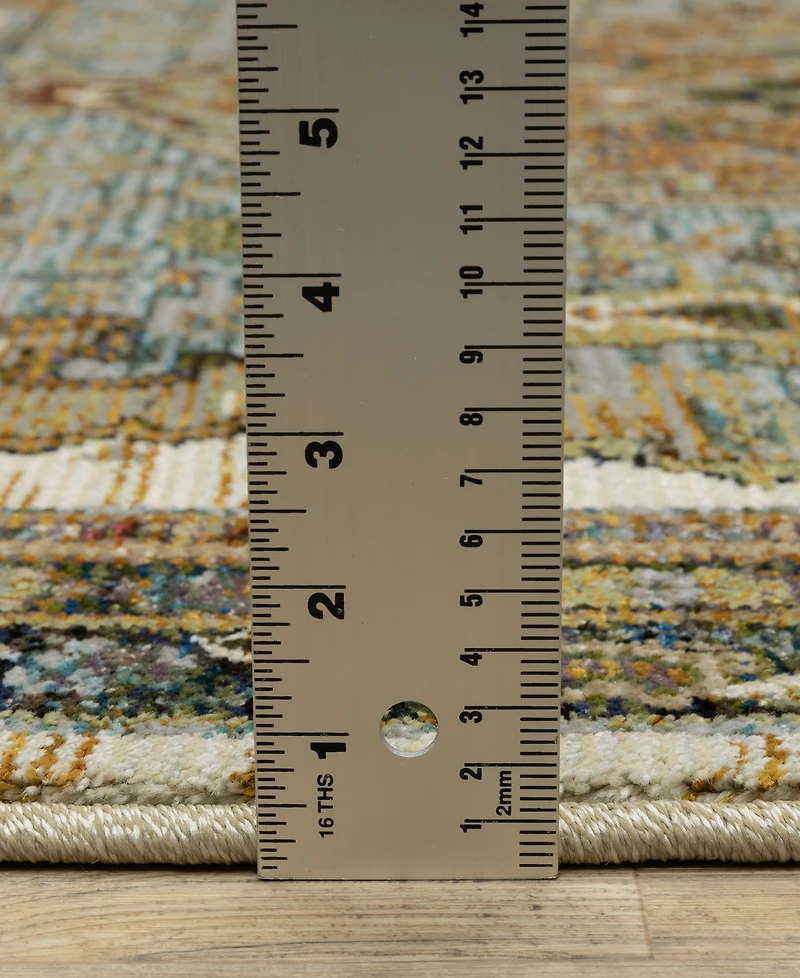 Oriental Weavers Andorra 2451B 2'6"x12' Runner Area Rug
