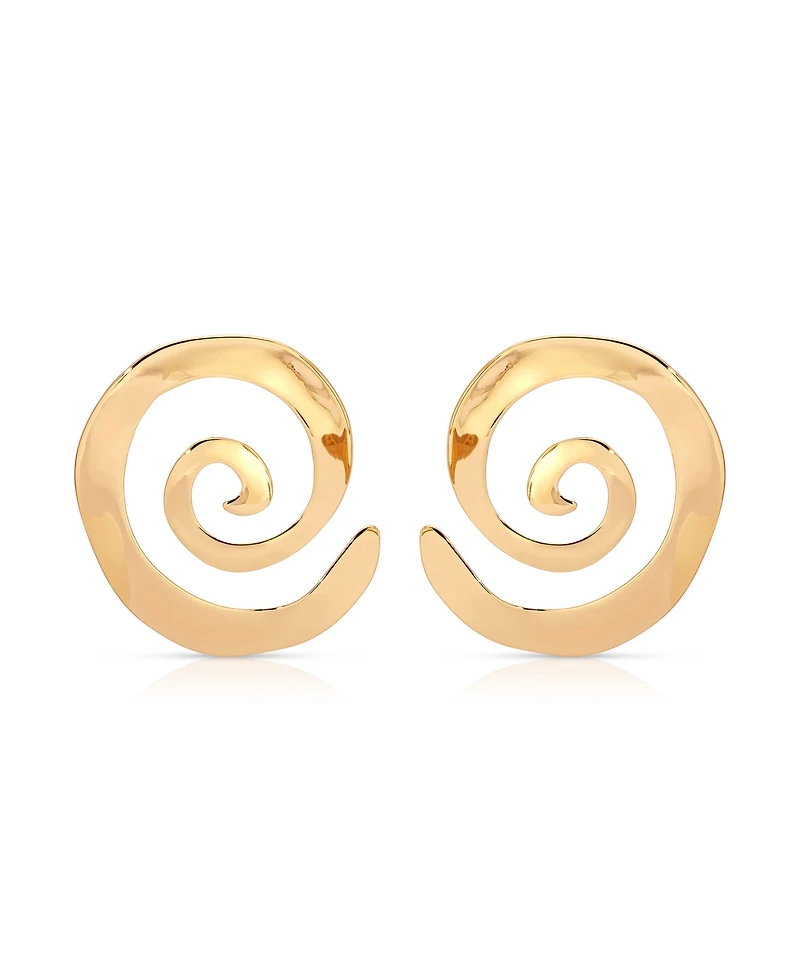 Ettika Aura Swirl Statement Earrings
