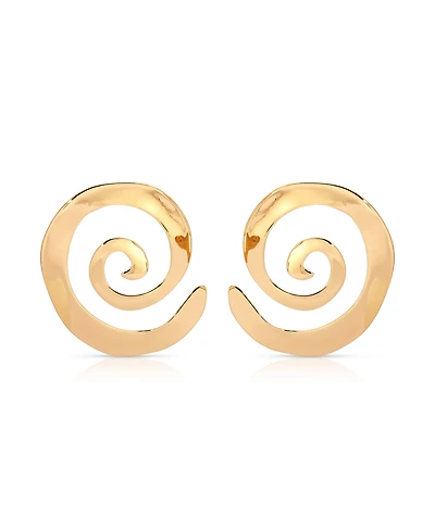 Ettika Aura Swirl Statement Earrings