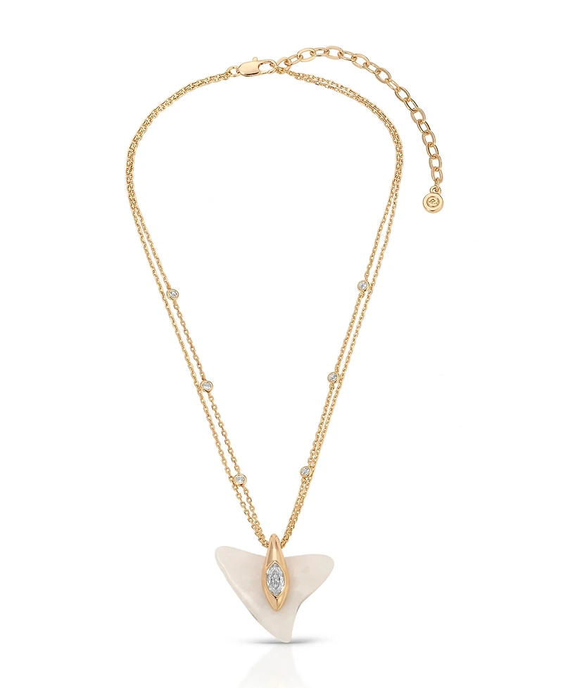 Ettika Deep Ocean Shark Pendant Necklace