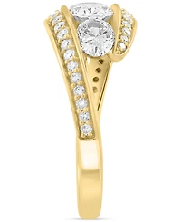 Effy Lab Grown Diamond Ring (1-3/8 ct. t.w.) in 14k Yellow Gold