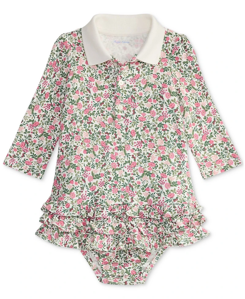 Polo Ralph Lauren Baby Girls Ruffled Floral Dress