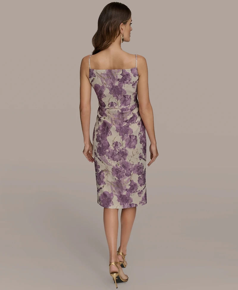 Donna Karan New York Petite Jacquard Sleeveless Sheath Dress