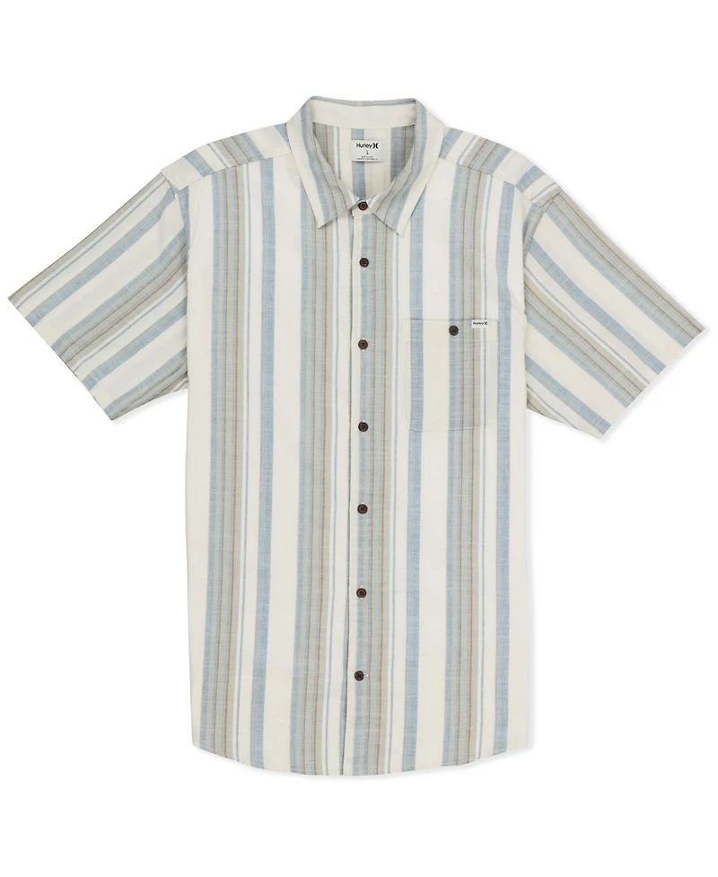 Hurley Men's Lido Stripe Short Sleeve Shirt