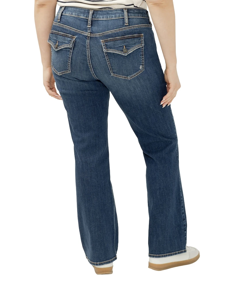 Silver Jeans Co. Plus Elyse Mid Rise Comfort Fit Bootcut