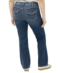 Silver Jeans Co. Plus Elyse Mid Rise Comfort Fit Bootcut