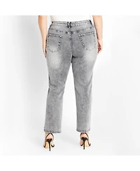 City Chic Plus Harley Fit Keyla Straight Jean