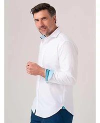 Koy Clothing Men's Pinpoint Oxford Long Sleeve Shirt