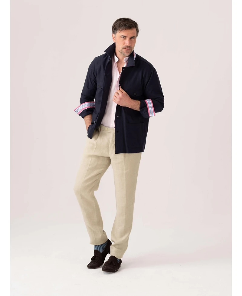 Koy Clothing Men's Kikoy Cotton Shirt Jacket