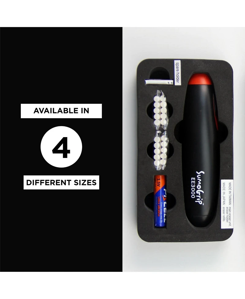Sakura SumoGrip Electric Eraser, Black
