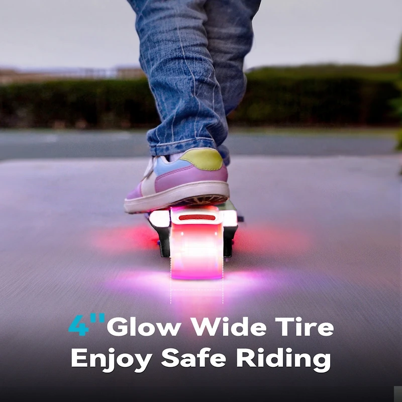 Electric Scooter for Kids with Adjustable Handlebar and Led Lights