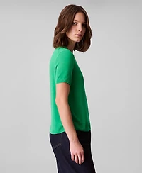 Calvin Klein Women's Fine Gauge Short-Sleeve Sweater