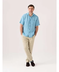 Koy Clothing Men's Regular Fit Short Sleeve Linen Shirt