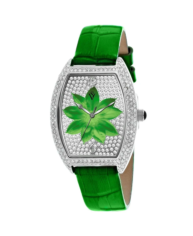 Christian Van Sant Women's Lotus Green Dial Watch - CV4853
