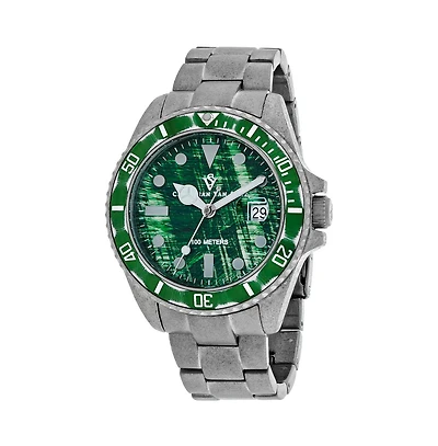 Christian Van Sant Men's Montego Vintage Green Dial Watch
