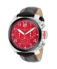 Christian Van Sant Mens Grand Python Red Dial Watch Cv3au9