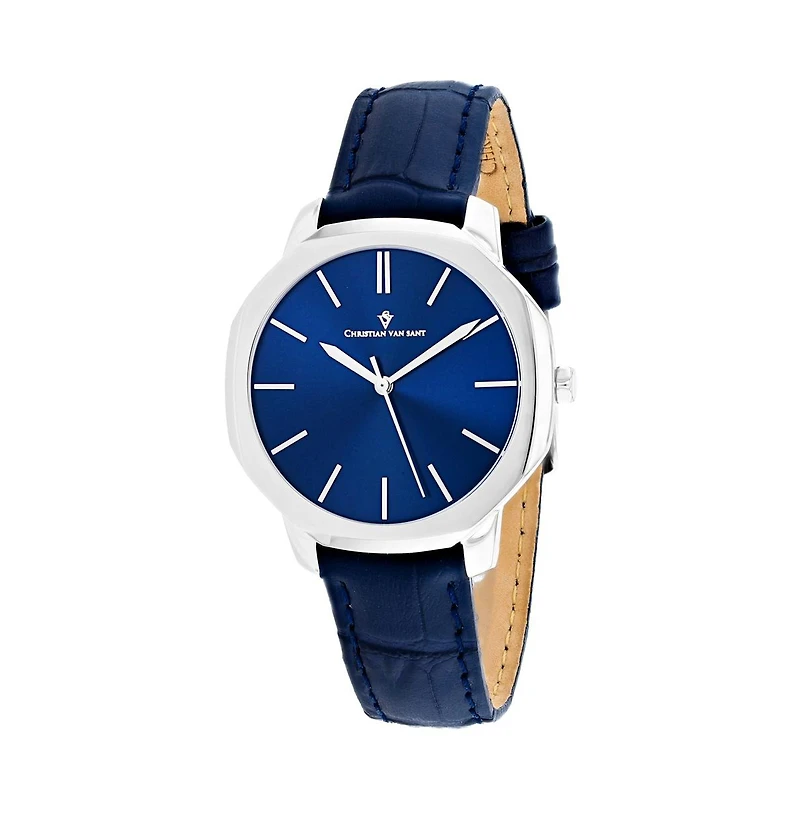 Christian Van Sant Women's Octave Slim Blue Dial Watch
