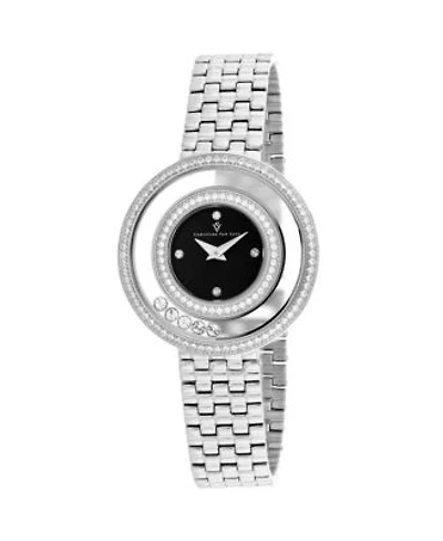 Christian Van Sant Womens Gracieuse Black Dial Watch Cv4830