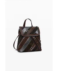 Desigual Women's Small backpack with straps and zippers